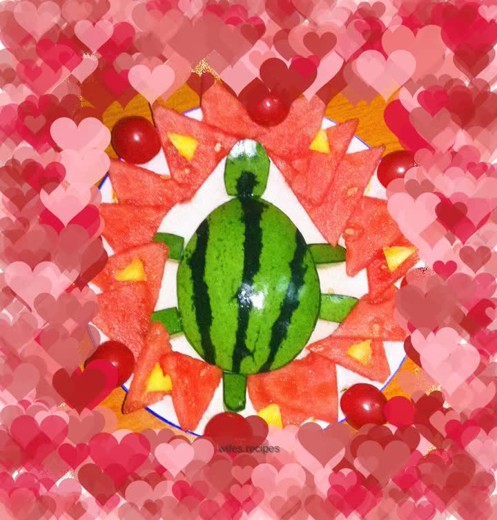 Little Turtle--Love Fruit Platter