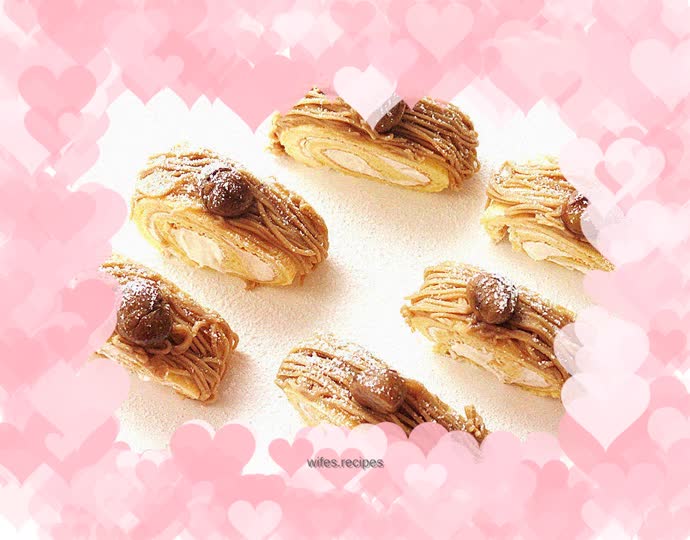 【Mont Blanc cake roll】