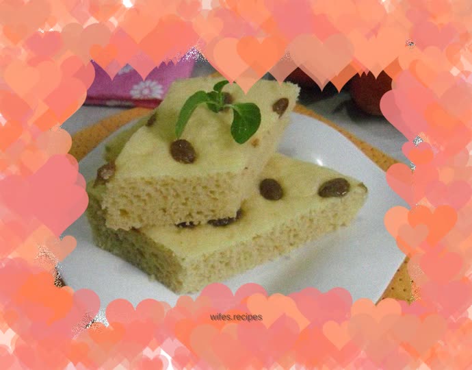 Milk cornmeal steamed cake