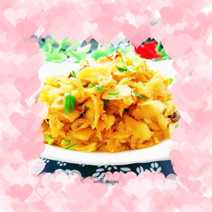 Fried grapefruit peel