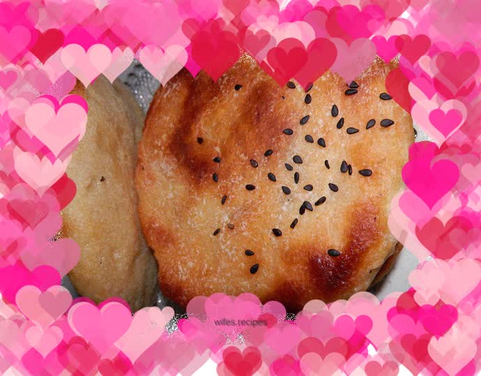 Homemade bean dregs sesame cake