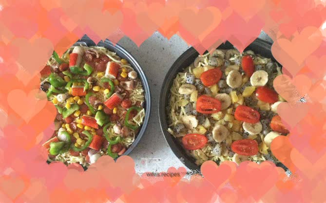 Fruit Pizza🍕Seafood Pizza🐙