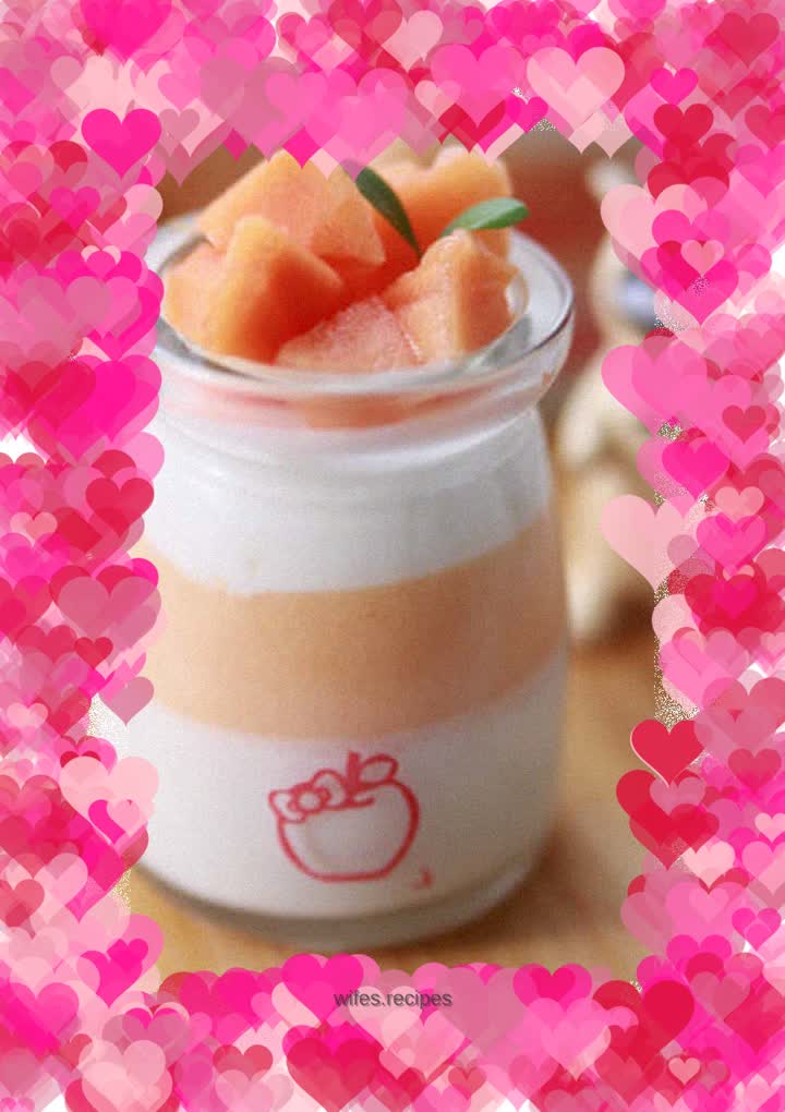 Papaya and Coconut Milk Jelly - In the hot summer, bring this refreshing delicacy to the table