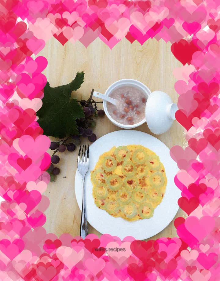 Bitter Melon Egg Pancake