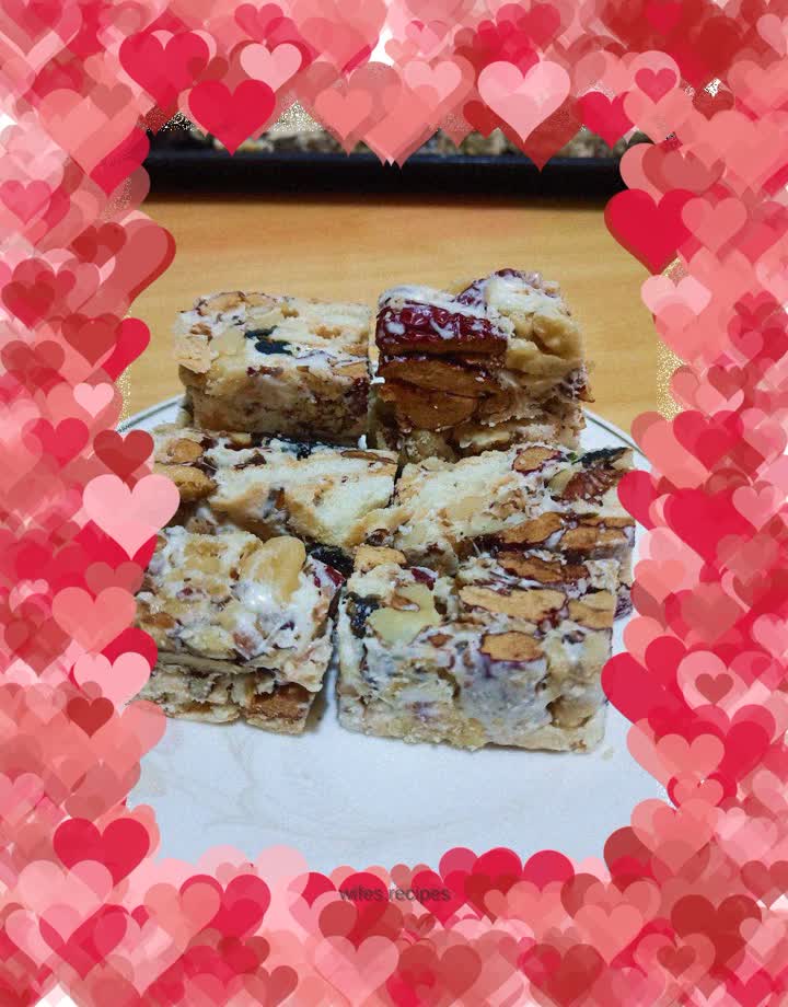 Homemade snowflake cake