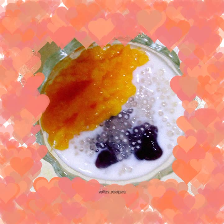Mango yogurt sago