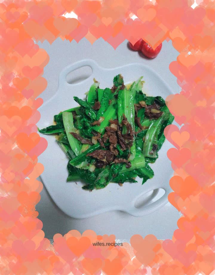 Braised fish with lettuce and beans