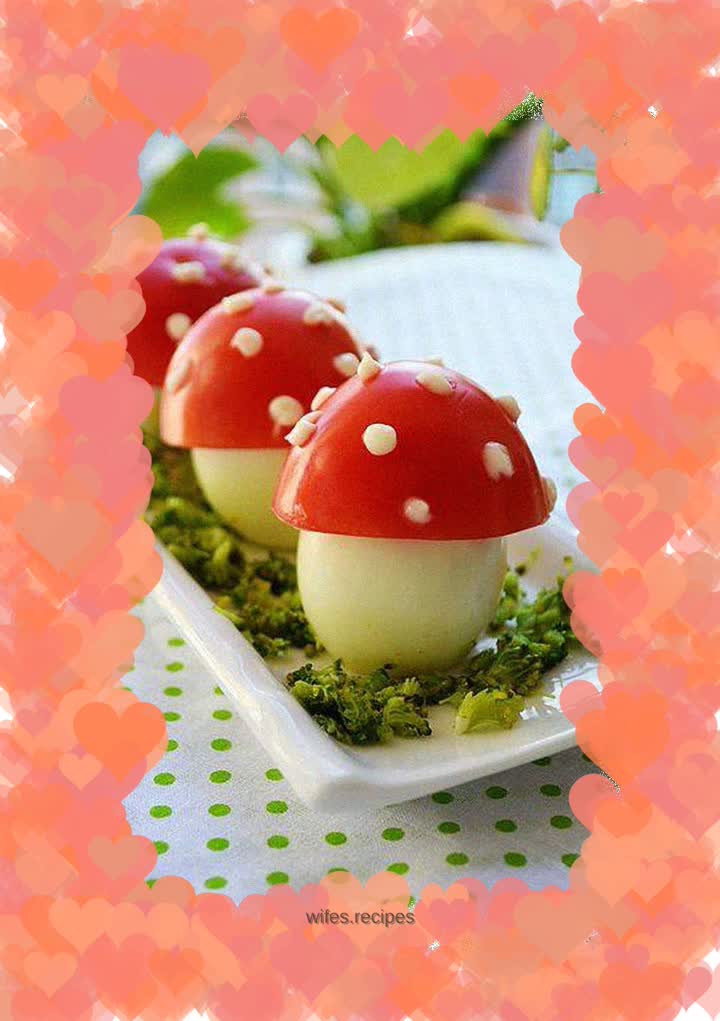 I still have hard-boiled eggs~~~~~Fresh mushroom eggs
