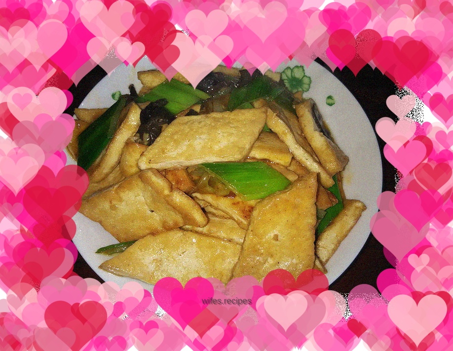 Braised Tofu with Scallions