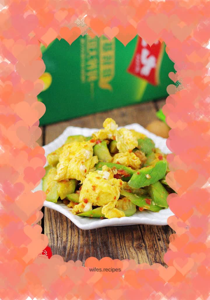 Stir-fried loofah with chopped pepper