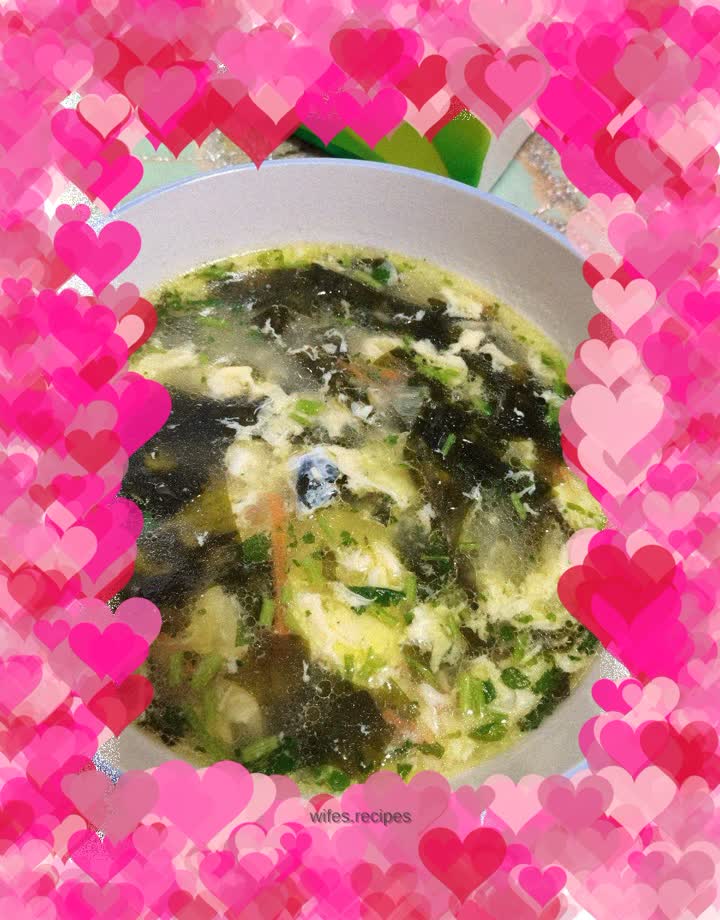 Wakame egg drop soup