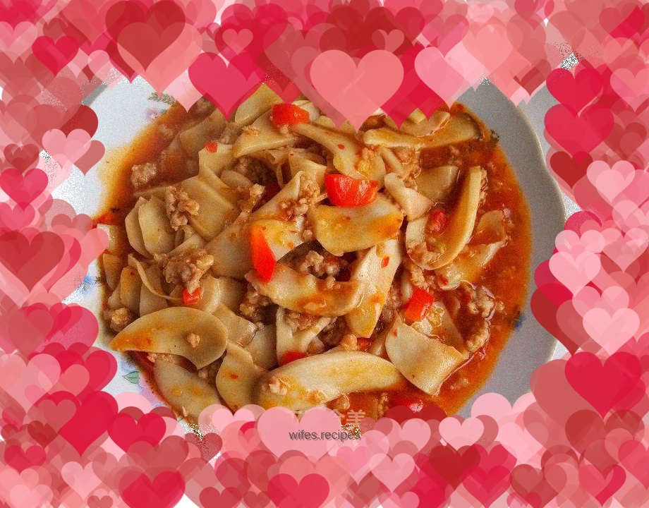 Minced Pork King Oyster Mushroom