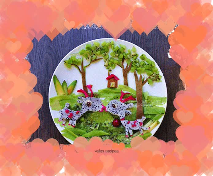 Creative fruit platter - fairy tale