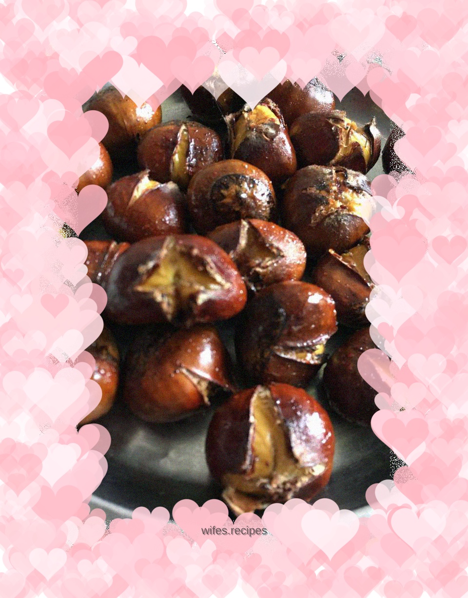 Roasted chestnuts with sugar