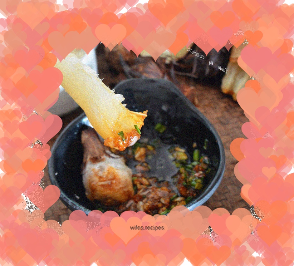 Boiled cassava and taro