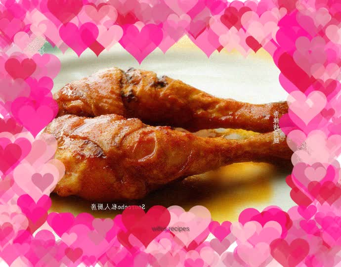 Spicy grilled chicken legs