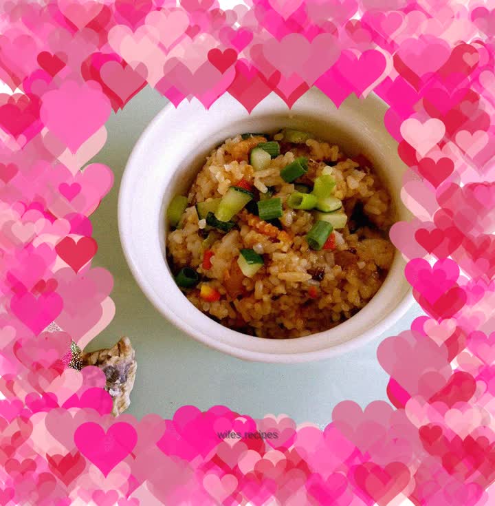 Fried Rice with Sea Rice and Seaweed