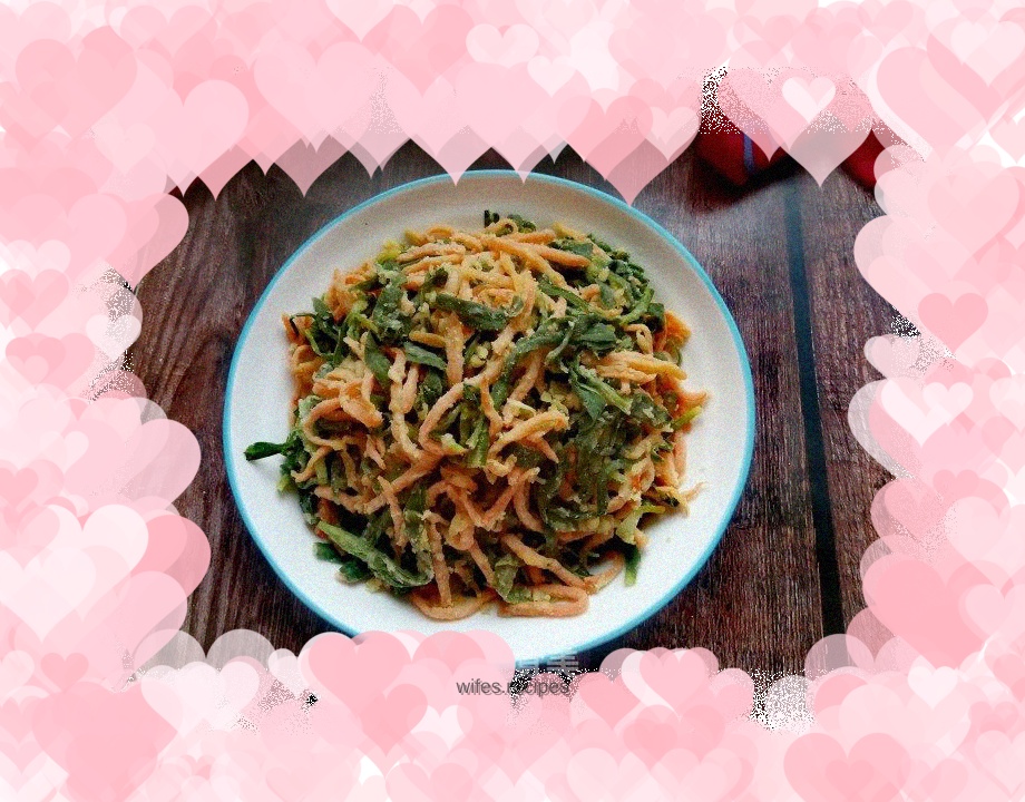 Steamed carrot noodle dish