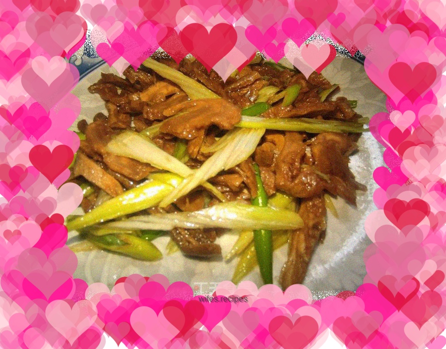 Onion mixed with dried radish