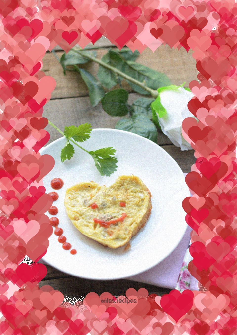 White pepper omelette--make a heart-warming breakfast for the one you love
