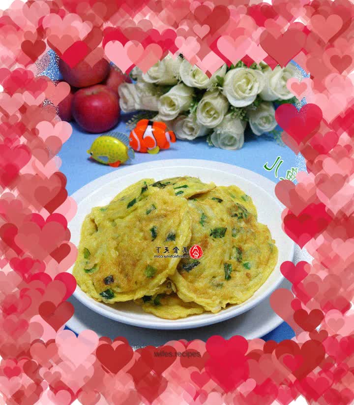 Chives, Eggs and Potato Shredded Pancakes
