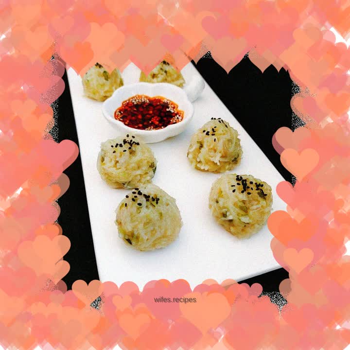 Steamed radish balls
