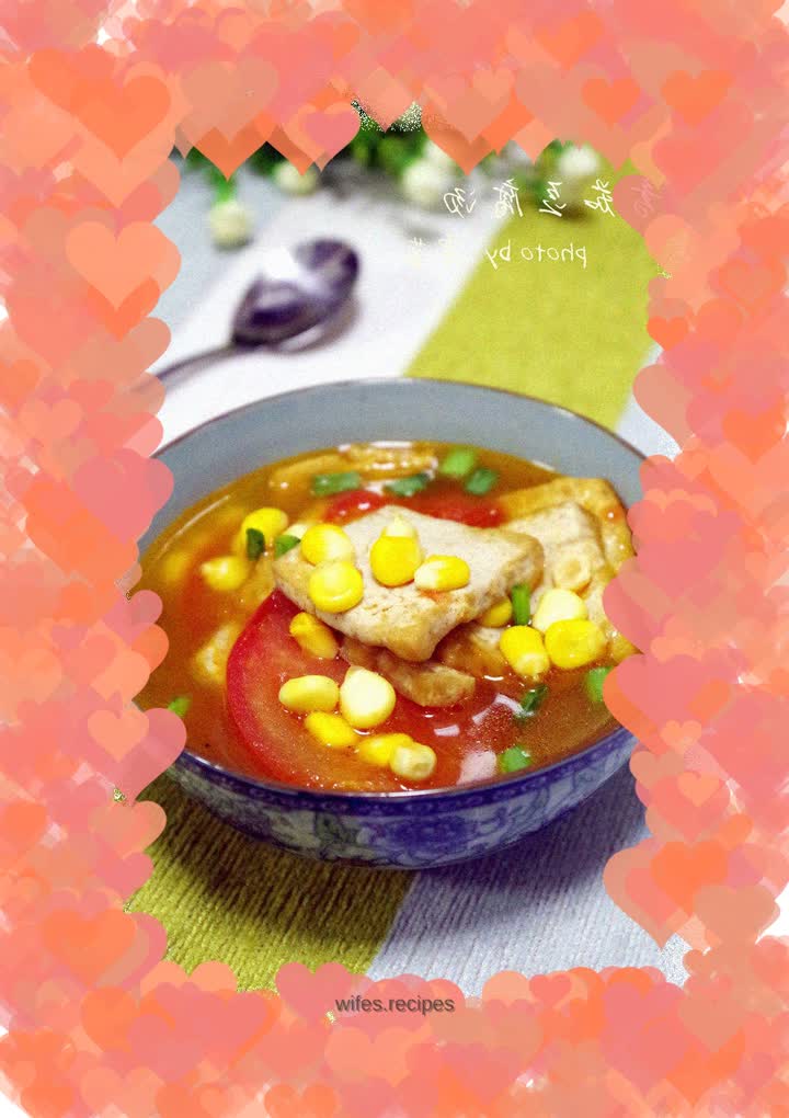 Tomato and tofu soup