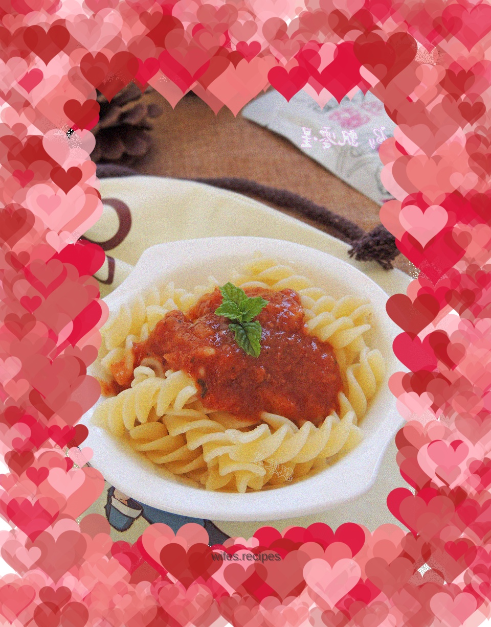 Spiral Spaghetti with Bolognese Sauce