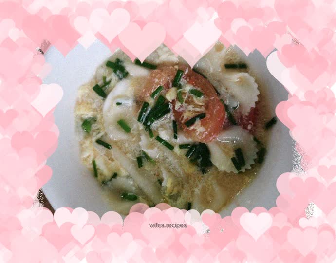 Tomato Egg Butterfly Noodles