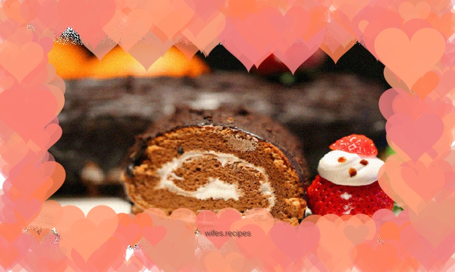 Christmas stump cake