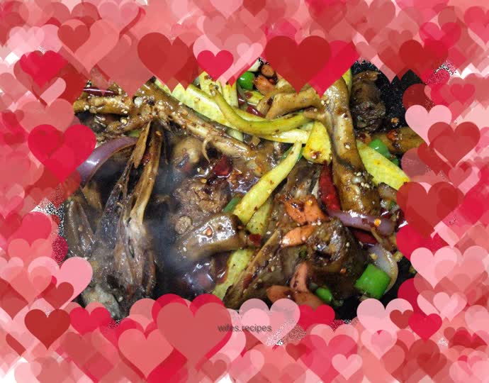 Dry pot braised meat