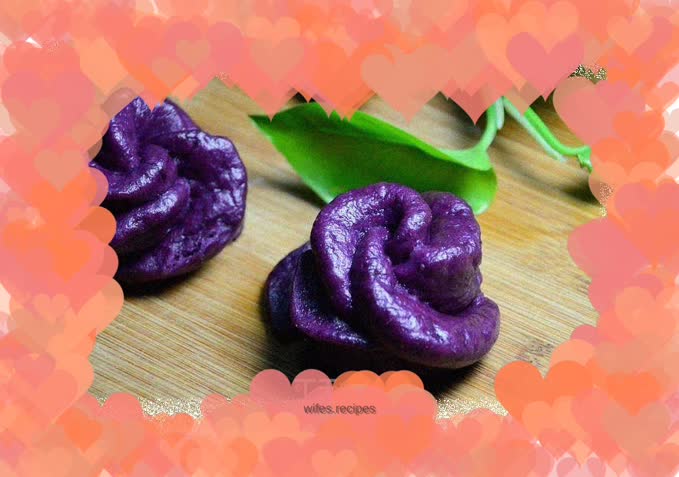Purple Sweet Potato Style Steamed Buns