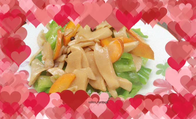 Assorted fried king oyster mushrooms