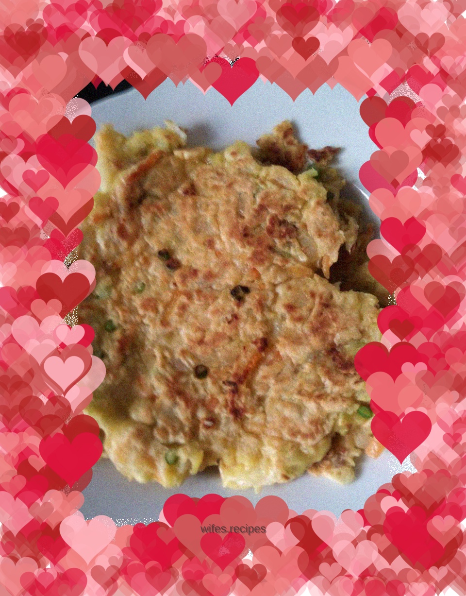 Shredded radish egg pancake