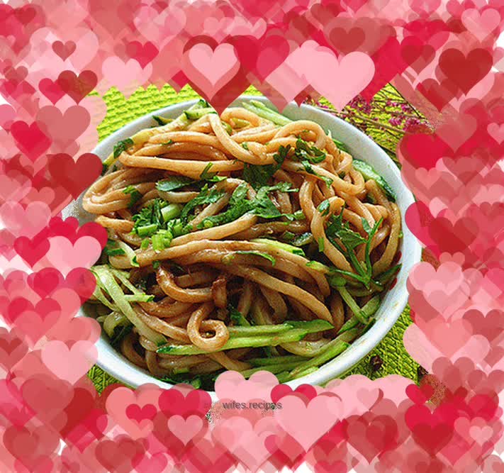 Noodles with chili oil