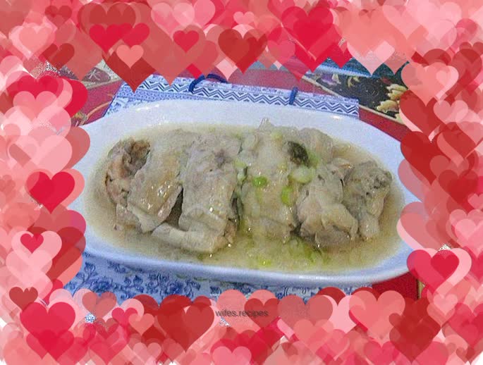 Chicken drumsticks with scallion oil