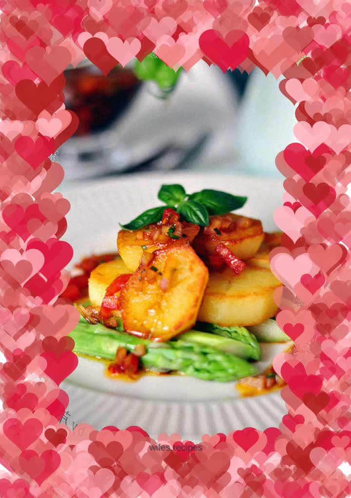 Soy Salsa with Asparagus and Potato Salad