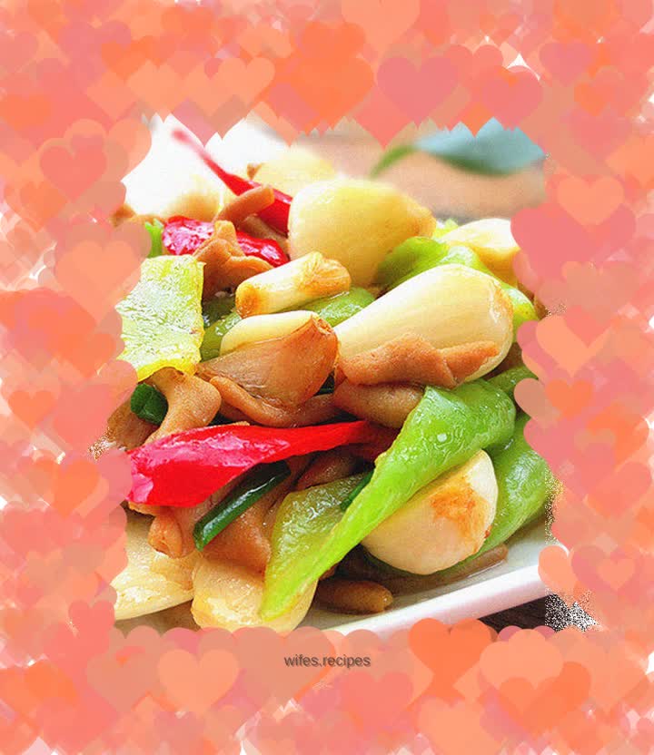 Stir-fried duck intestines with sour buckwheat heads