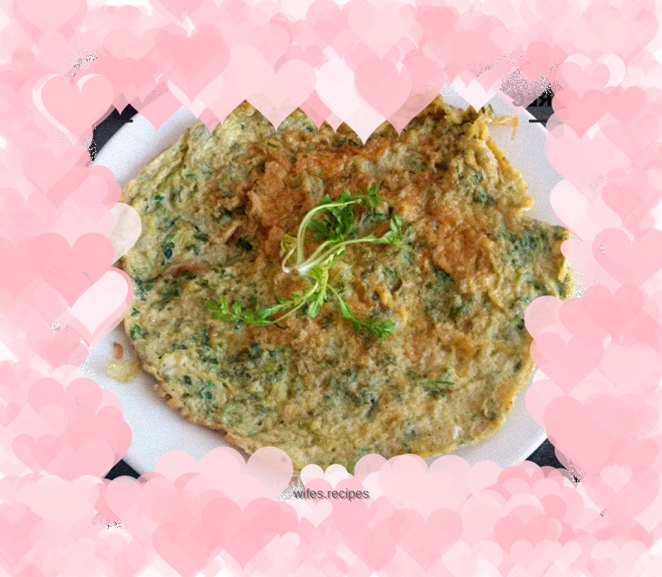 Shepherd's purse egg pancake