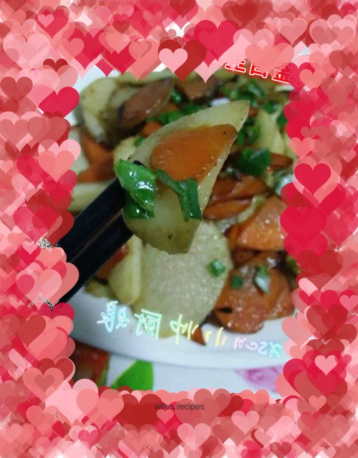 Golden white jade crunchy ~ fried carrots with yam