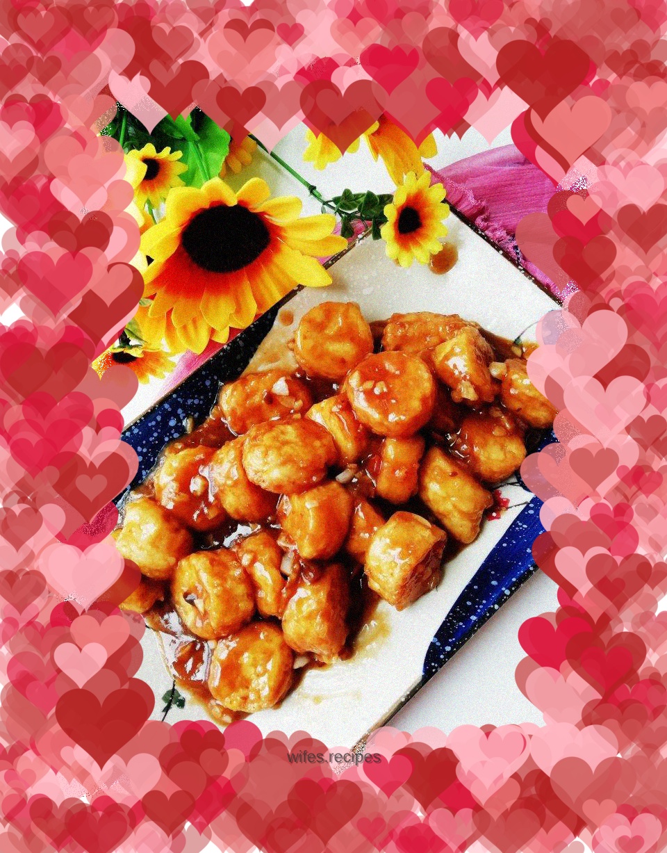 Fish flavored Japanese tofu