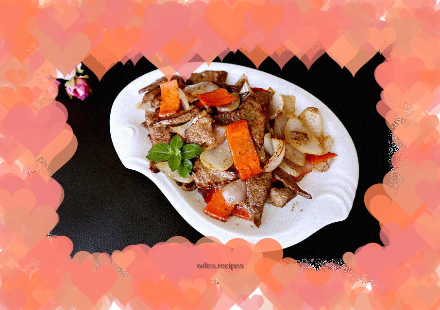 Stir-fried pork liver