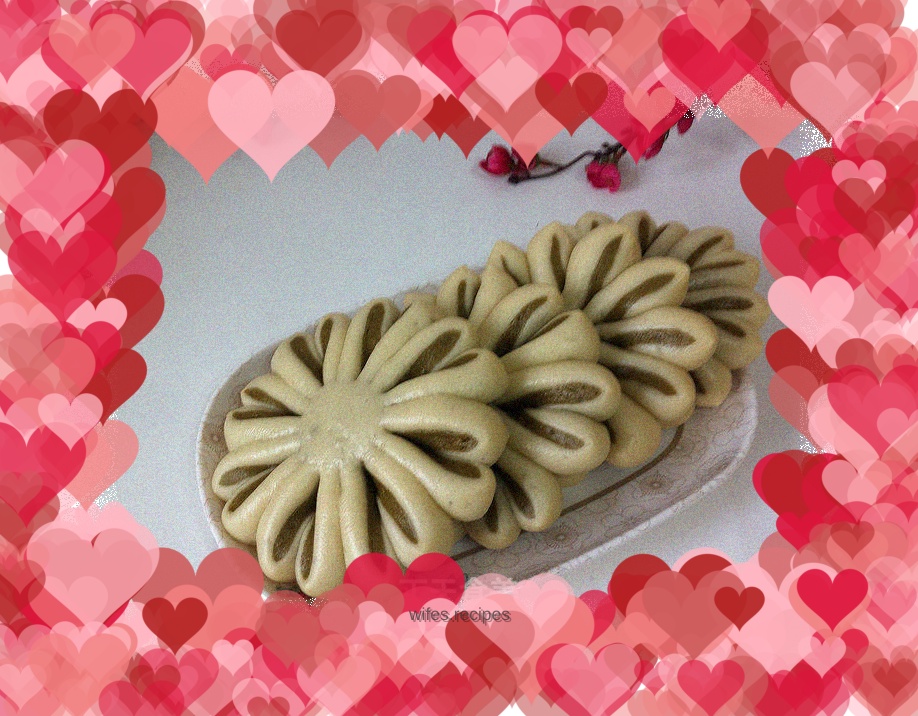 Matcha chrysanthemum steamed buns