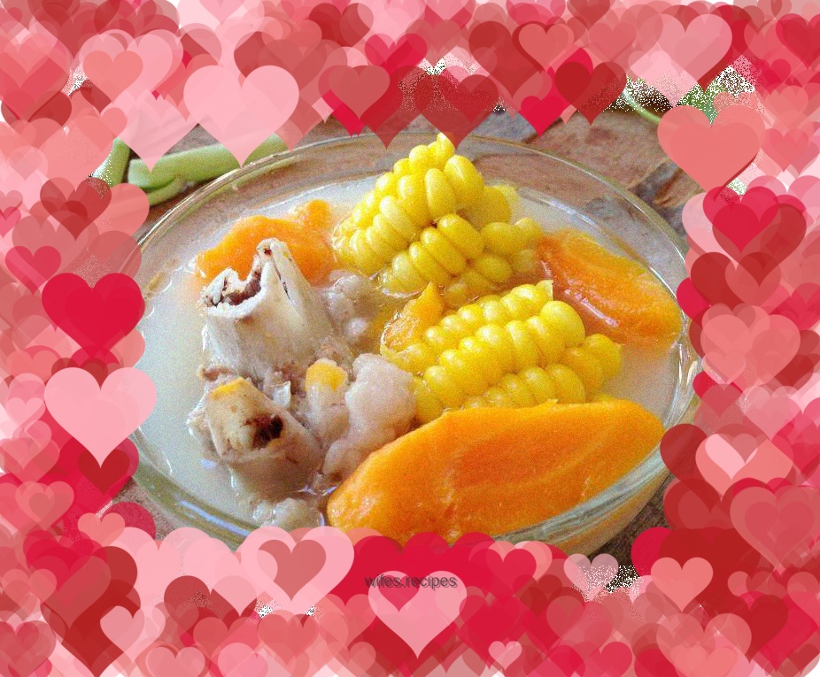Corn bone soup