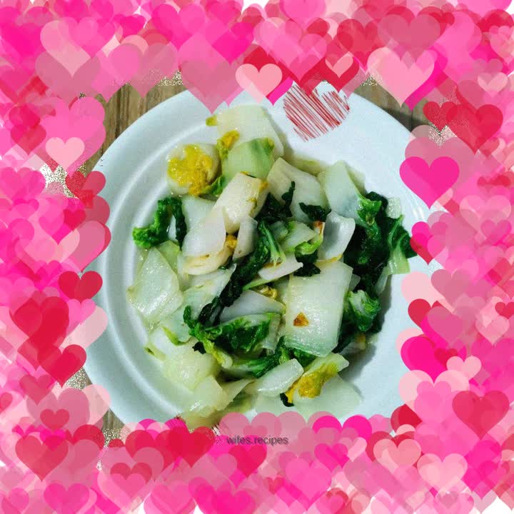 Stir-fried black cabbage