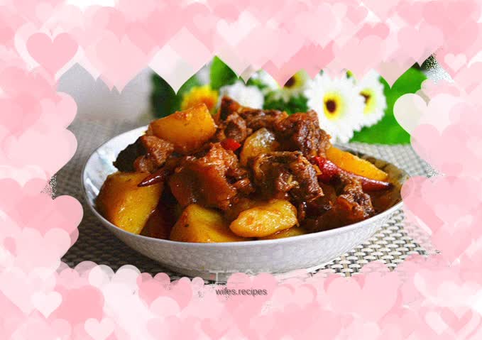 Beef brisket stewed with potatoes