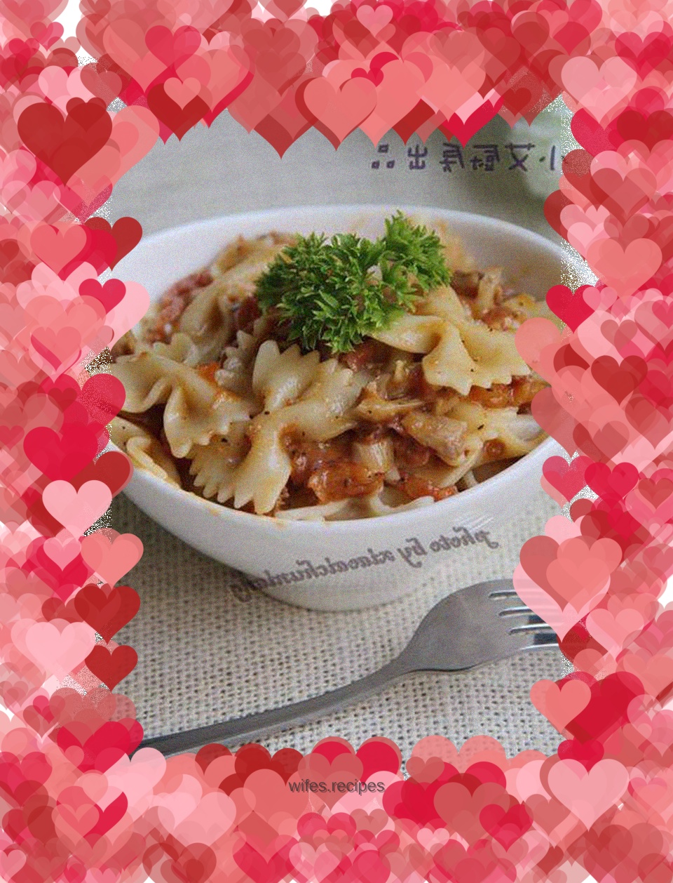 Tomato Bacon Butterfly Pasta