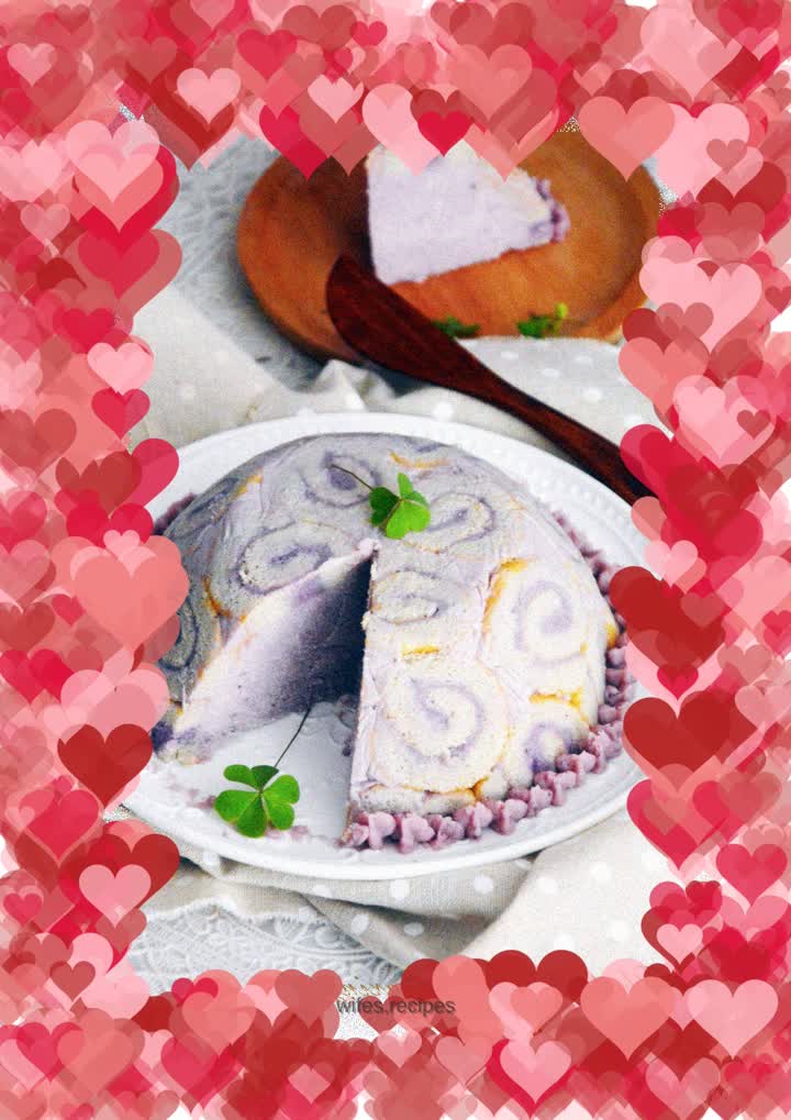 Romantic Purple Caramel Charlotte