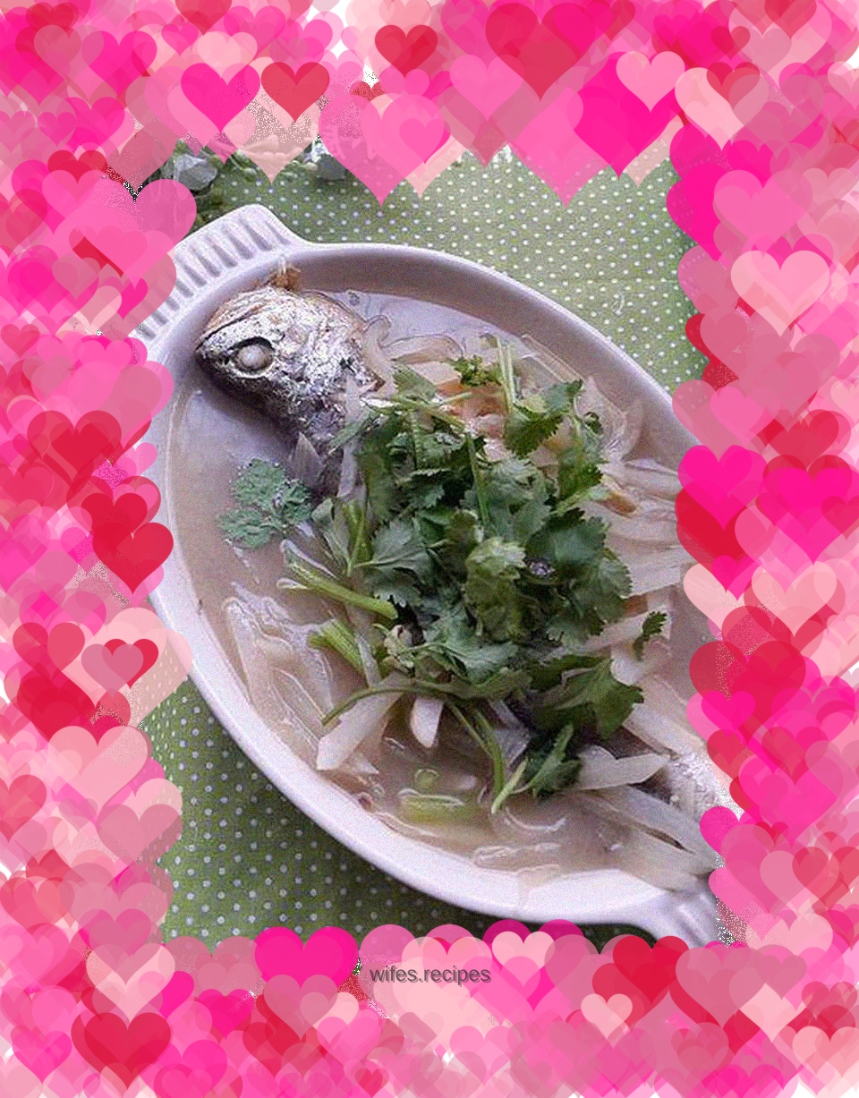 Yellow croaker and boiled shredded radish