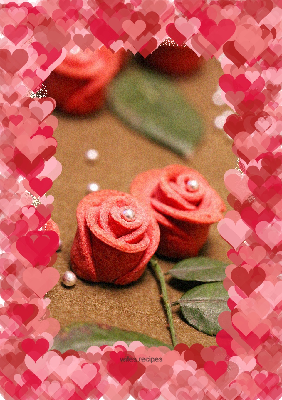 Rose flower cookies